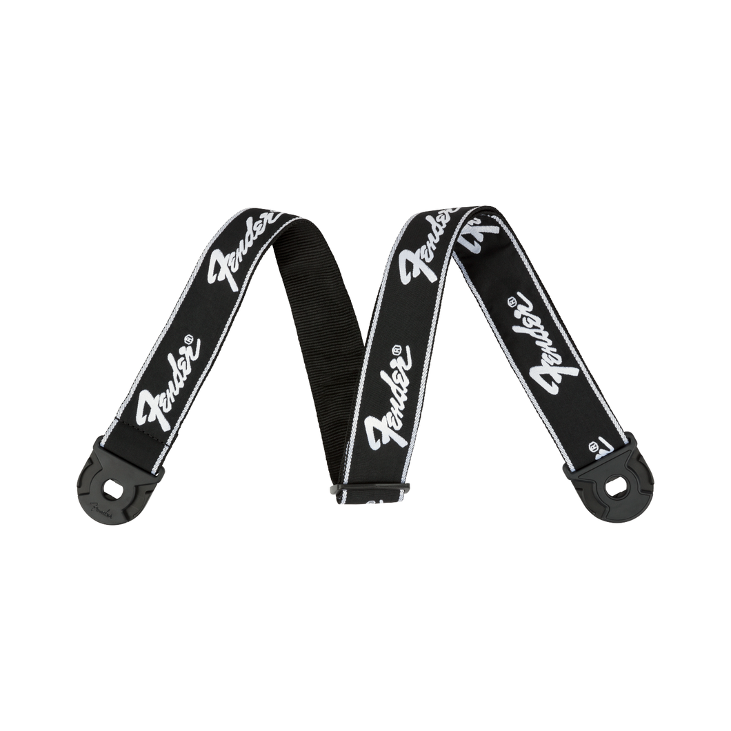 Quick Grip Locking End Strap, Black with White Running Logo 2