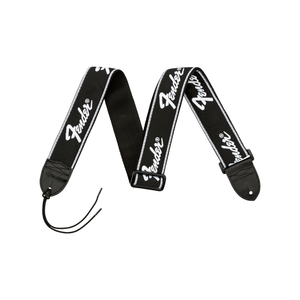 Running Logo Strap Black and White Logo 2"