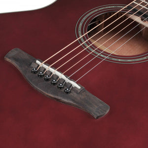 AE100-BUF Burgundy Flat Western AE Performer