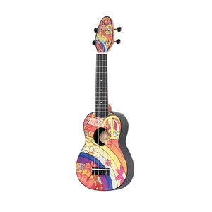 K2-68-L Ukulele-pack Peace 68 vänsterhänt