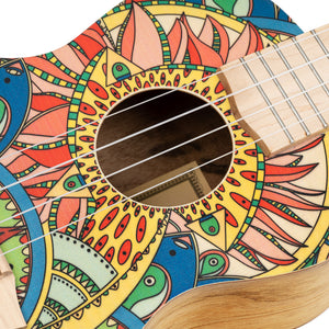 RUAR-MI Concert Ukulele ART Series Mystic Indica