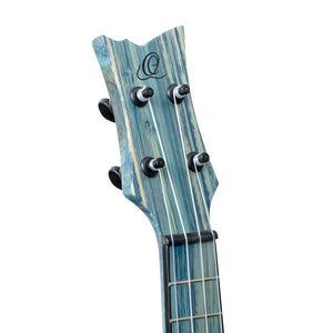 RUSWB-CC Concert Ukulele Bamboo Stonewashed Blue