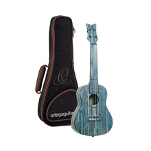 Ladda upp bild till gallerivisning, RUSWB-CC Concert Ukulele Bamboo Stonewashed Blue
