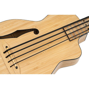 RUNAB-UB Natural Bamboo ukulele bas