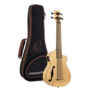 RUNAB-UB Natural Bamboo ukulele bas