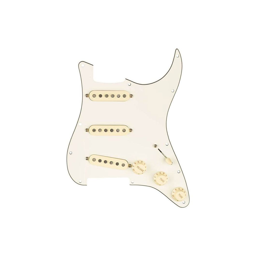 Pre-Wired Strat Pickguard Custom Shop '69 SSS Parchment