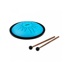 Load image into Gallery viewer, NINO981 Steel Tongue Drum Small 7&#39;&#39; Blue
