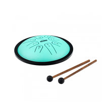 Load image into Gallery viewer, NINO982 Steel Tongue Drum Small 7&#39;&#39; Mint Green
