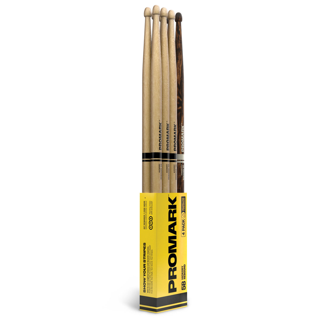 RBH595AW-4PFG Rebound 5B, 4-Pack, 3/5B Hickory + 1/5B Firegrain