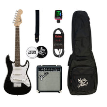 Ladda upp bild till gallerivisning, Elgitarrpaket Squier Mini Stratocaster Black
